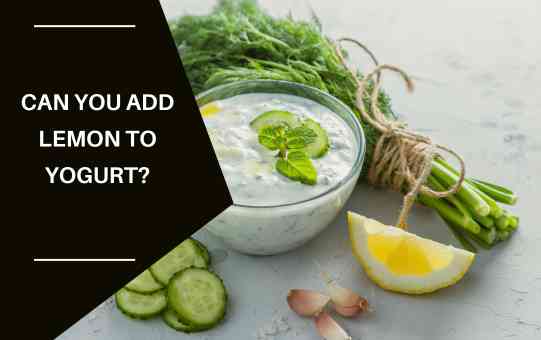 Can you add lemon to yogurt