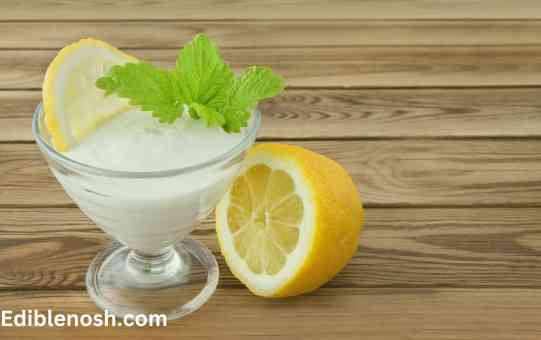 Lemon-infused yogurt